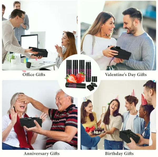 Four Pcs Amusing Swear Lip Balm Gifts