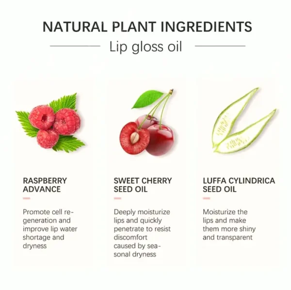 Moisturizing Lip Shine Oil, Nutritive Shiny Lip Balm
