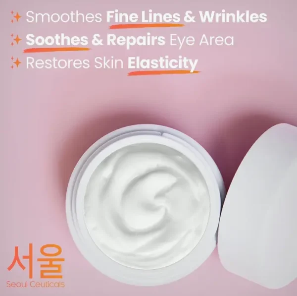 SeoulCeuticals Snail Mucin Under Eye Cream - 97.5% Snail Mucin Formula 0.5 oz