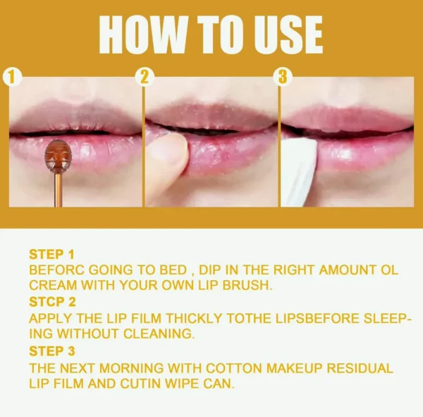 Mouth Mask Reduces Lip Lines, Prevents Dryness