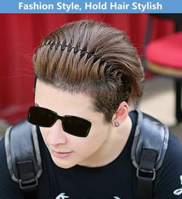 Metal Hair Accessory Universal Black Wavy Hairband