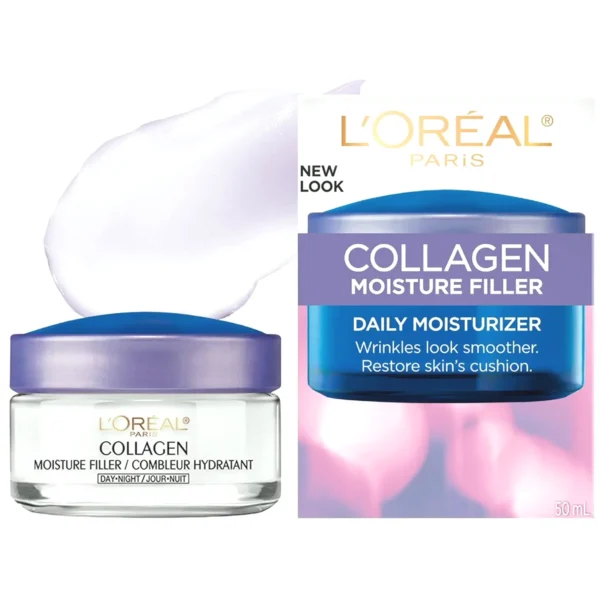 Loreal Collagen Face Cream, Reduce Wrinkles, 1.7oz oz