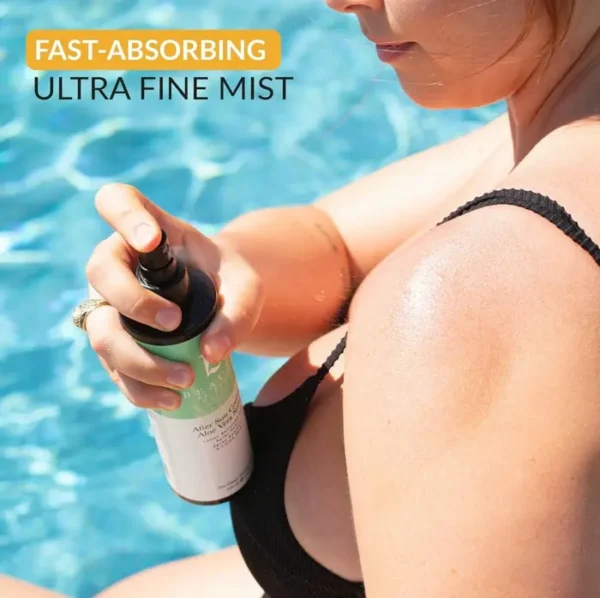 Cooling Post Sun Aloe Vera Spray - Natural & Fast Absorbing