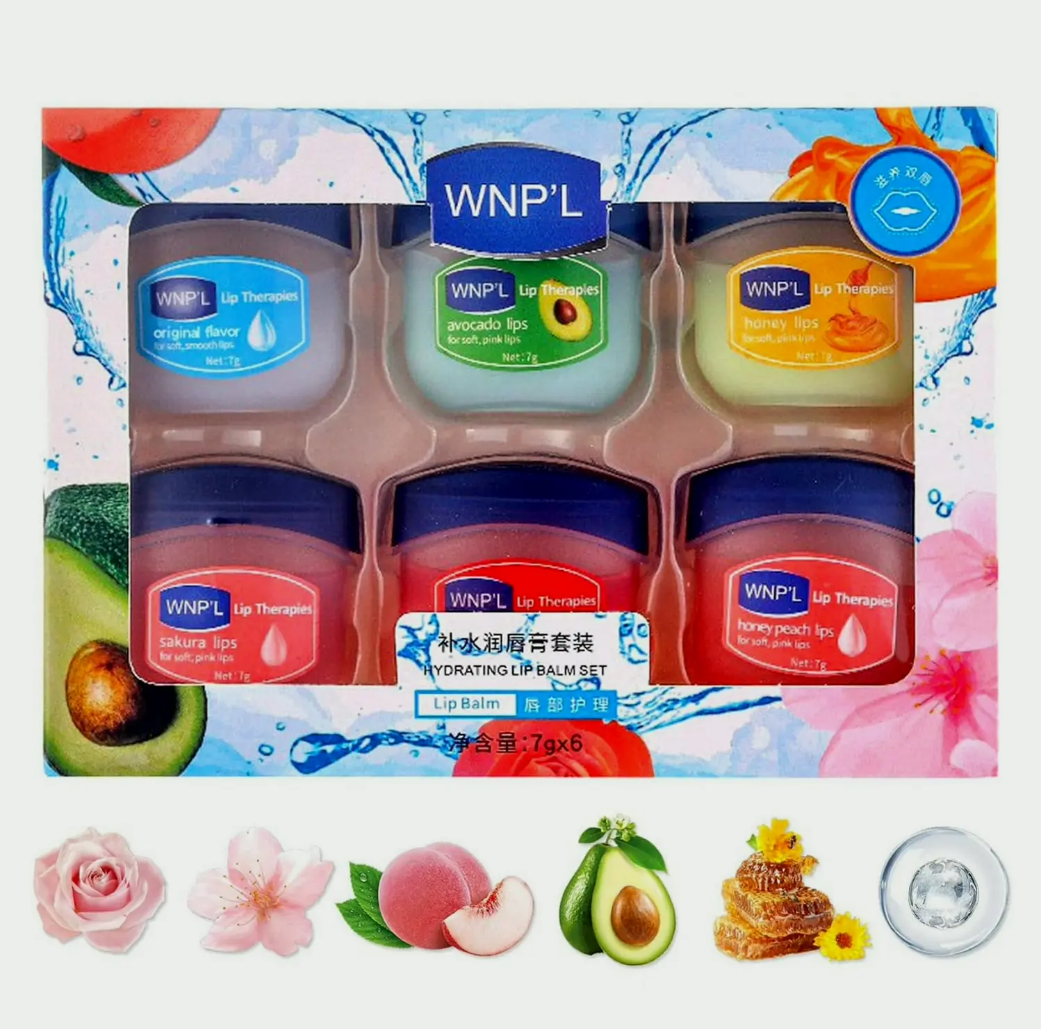 Balm Kit Set, Hydrating Mask, 6 PCS
