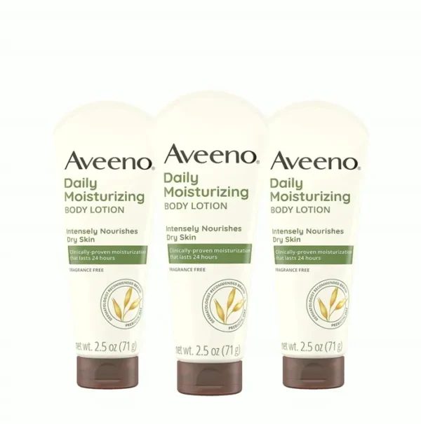 Aveeno Daily Moisturizer, Nourishes Dry Skin, Pack of 3