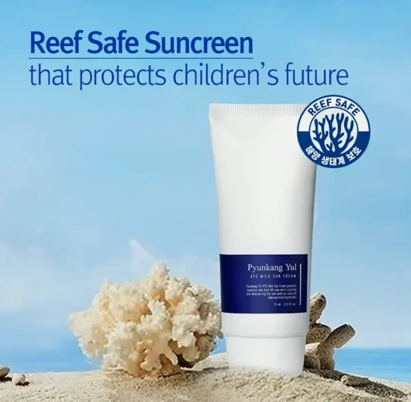 PYUNKANG  ATO Mild Sunblock SPF 50 Protection for Sensitive Skin, 2.53 Fl Oz