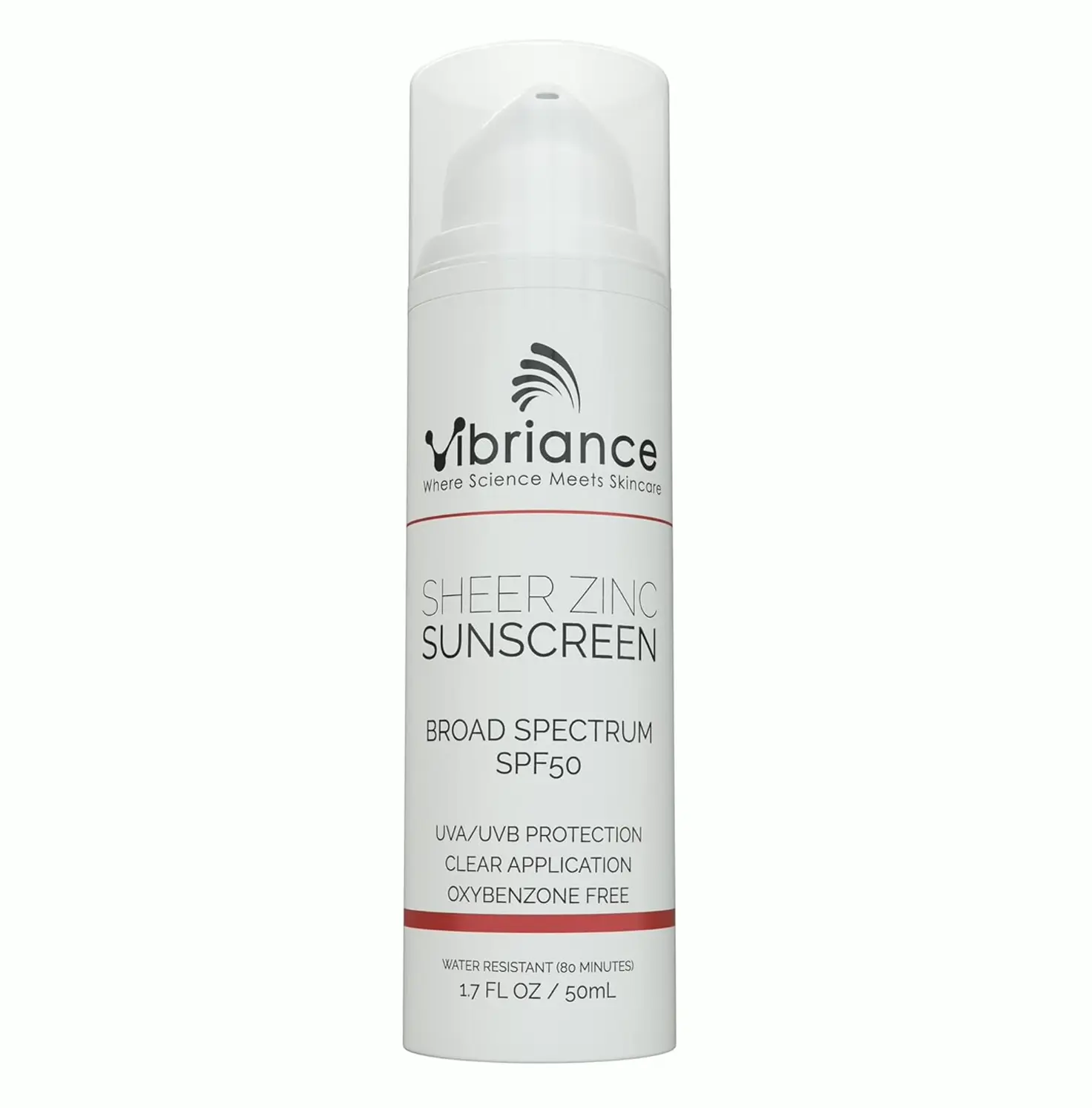 Vibriance Sheer Mineral Face Sunscreen SPF 50, Tinted Blend, 1.7 fl oz