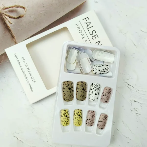 Trendy Easter Press-On Fingernails Set with Fun