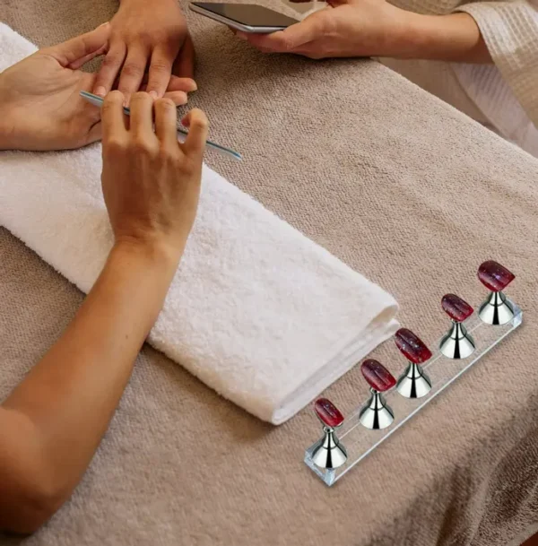 Blulu's 2 Sets Acrylic Nail Practice Stand