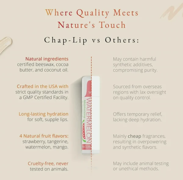 Authentic CHAP-LIP Pack with Fruit Flavors