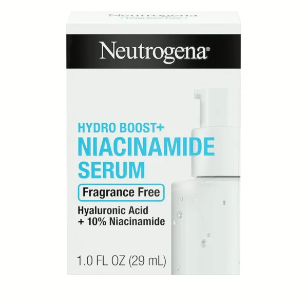Hydro Boost Face Serum containing Hyaluronic Acid + Vitamin B3, Scent-Free, 1 oz