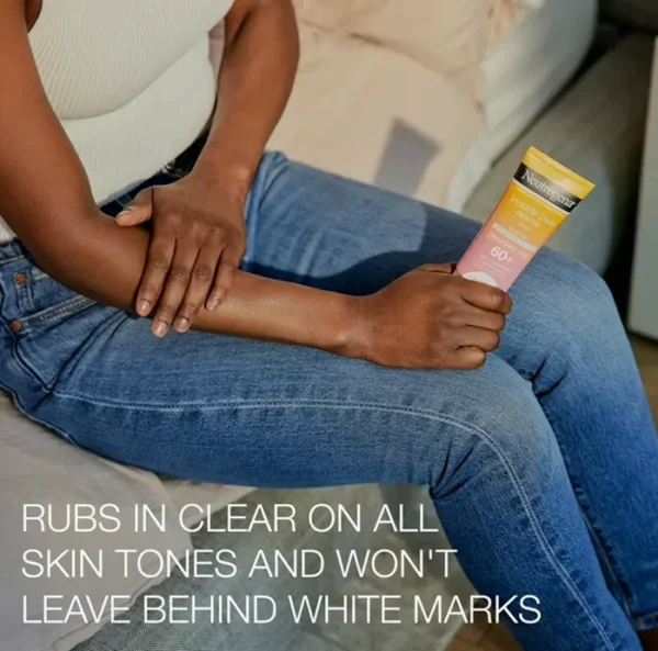 Neutrogena Invisible SPF 60+ Sunscreen Cream, Oxybenzone-Free