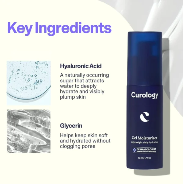 Curology Lightweight Gel Facial Hydrator, 1.7 fl oz