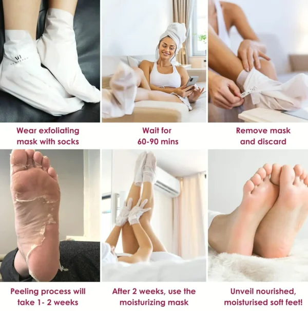 Pedicure Set (Bundle of 8) - Hydrating & Peeling Booties