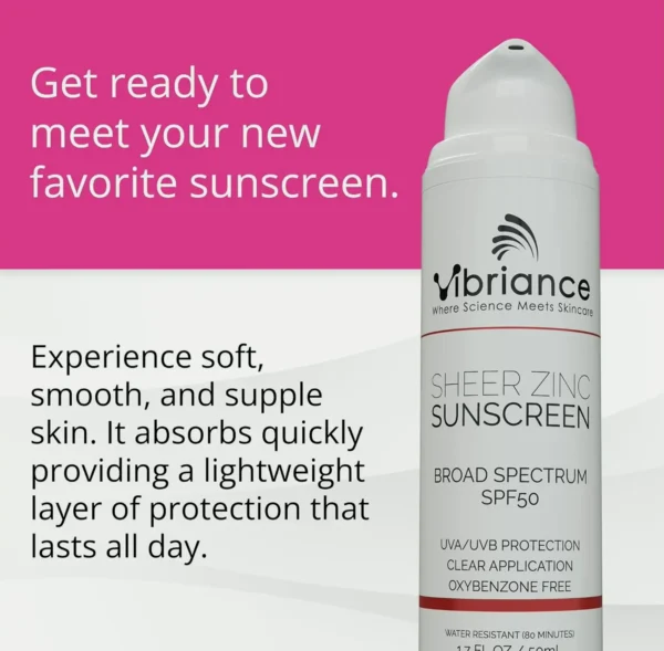 Vibriance Sheer Mineral Face Sunscreen SPF 50, Tinted Blend, 1.7 fl oz