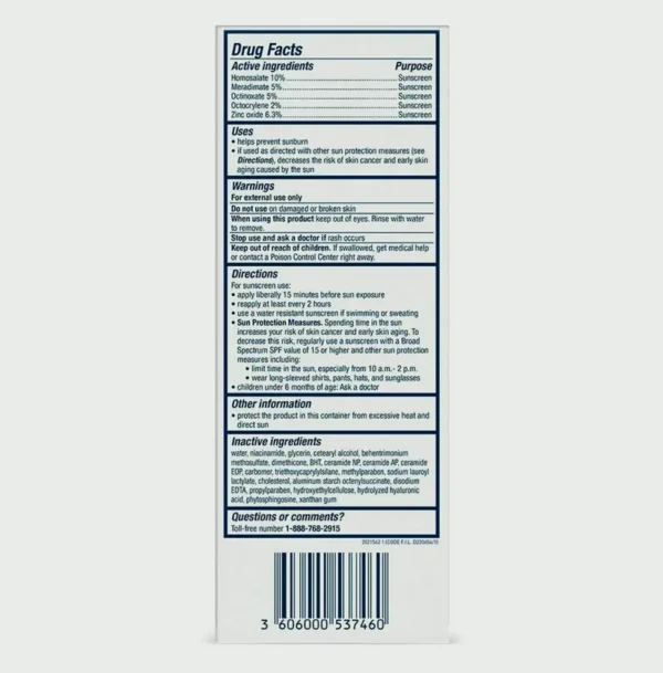 CeraVe Morning Facial Hydrating Cream with SPF 30, Non-Oily