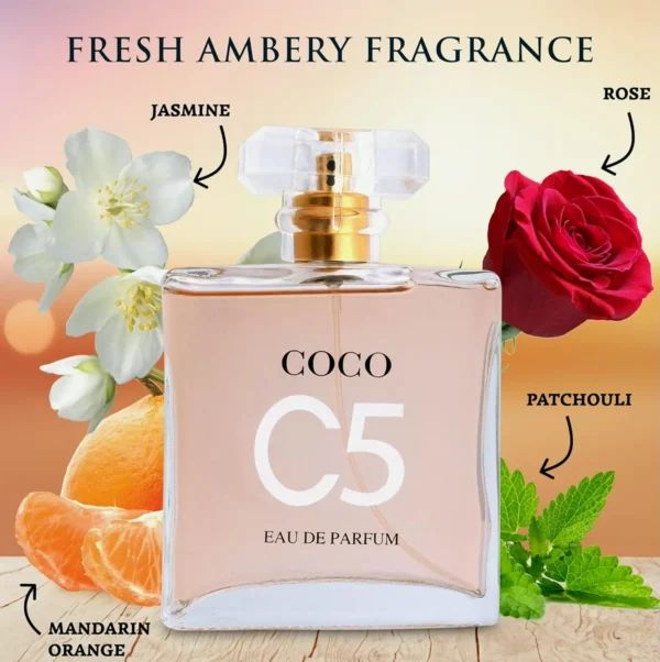 Coco C5 Fragrance for Women - Flower Jasmine Scent