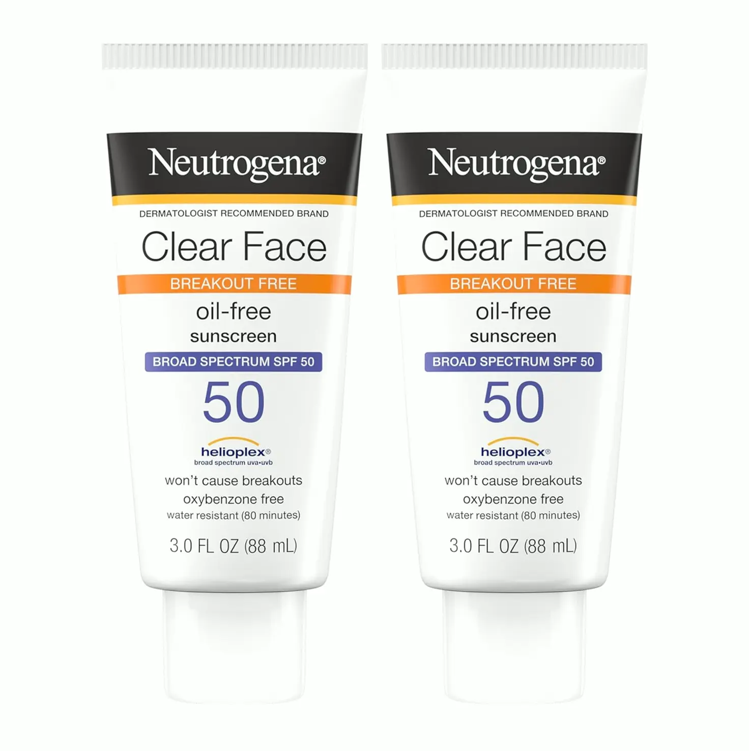 Sun Face SPF SPF 50 Breakouts Twin Pack 2 x 3 oz