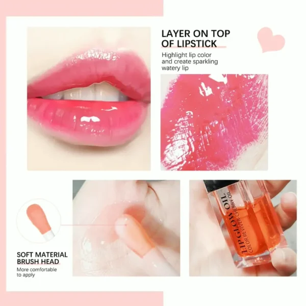 Moisturizing Lip Shine Oil, Nutritive Shiny Lip Balm