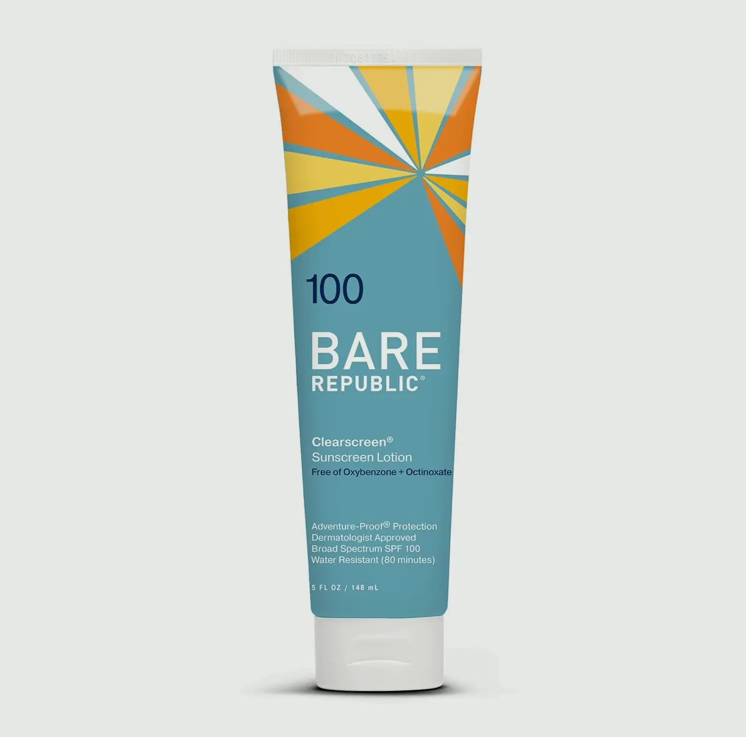 BR SPF 100 Clear Sunblock Body Lotion, H2O Proof, 5 Fl Oz
