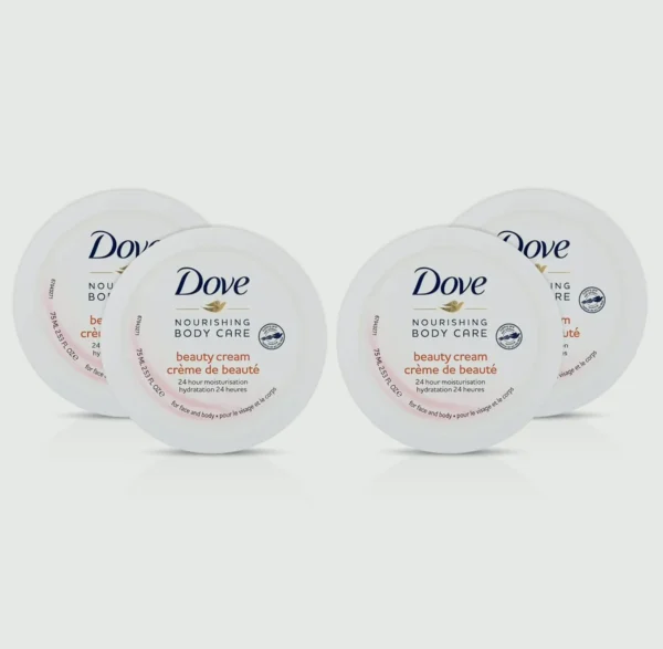Dove Hydrating Body Cream (4-Pack), 2.53 Oz Jars