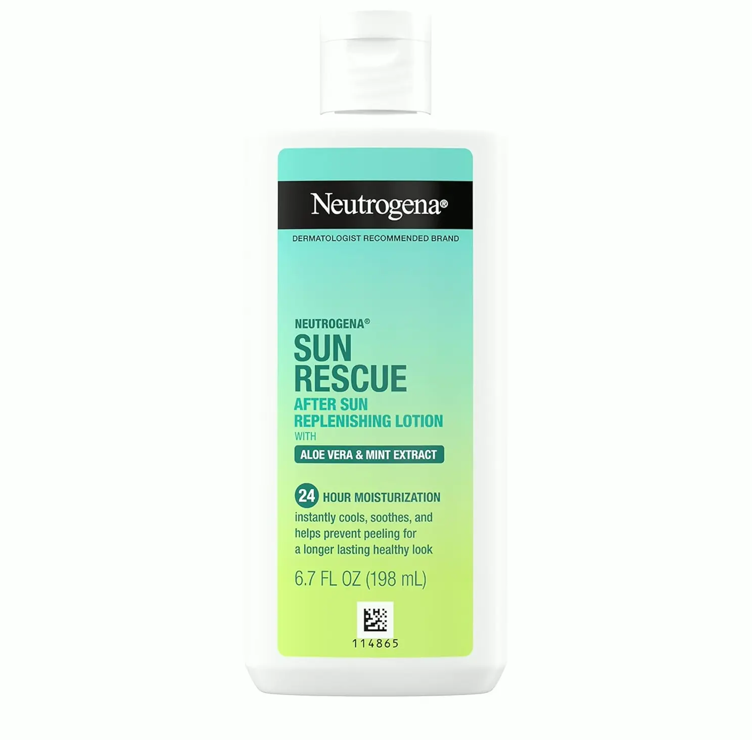 Neutrogena Sun Rescue After Sun Lotion with Aloe Vera, Mint Extract, & Vit E, 6.7 oz
