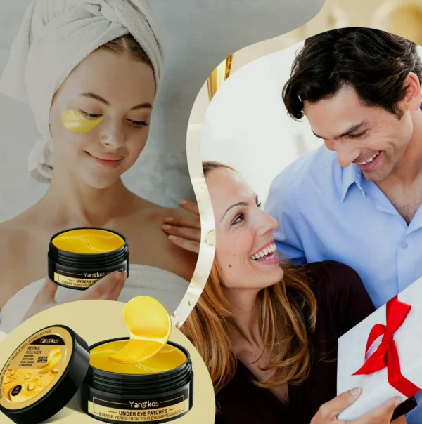 Pieces 24K Eye Masks, 30 Pairs, Moisturizing Pads