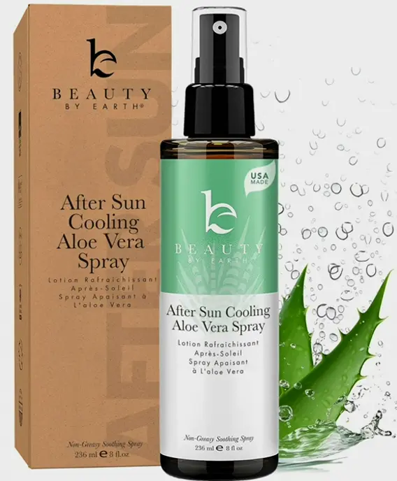 Cooling Post Sun Aloe Vera Spray - Natural & Fast Absorbing