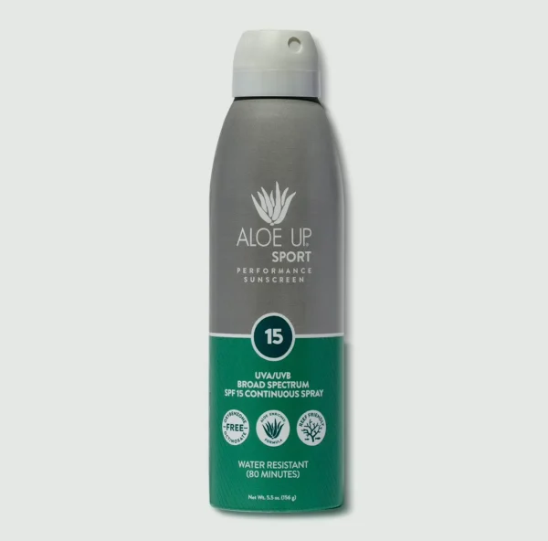 Aloe Up Sport SPF 15 Sunscreen Spray - Wide Spectrum - 6 Oz
