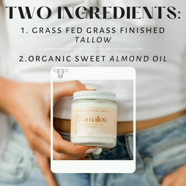 Natural Grass-Fed Fat Lotion for Skin