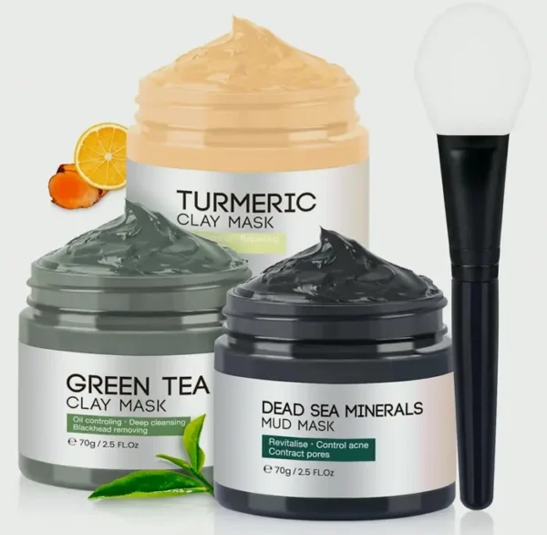 Ginger Vitamin C Clay Facial Mask Set