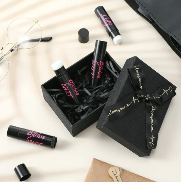 Four Pcs Amusing Swear Lip Balm Gifts