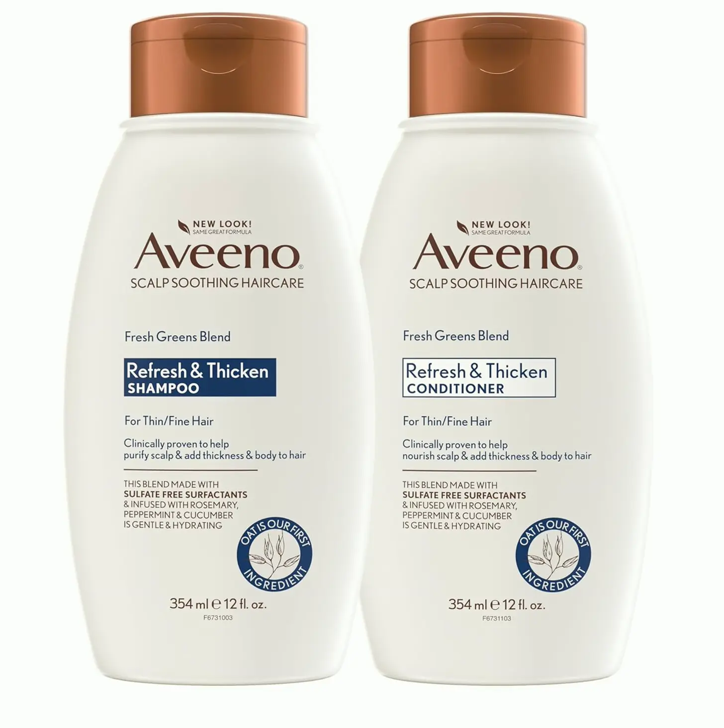 Aveenos Shampoo + Hair Hydrator, Rosemary, Peppermint, & Refreshing Cucumber