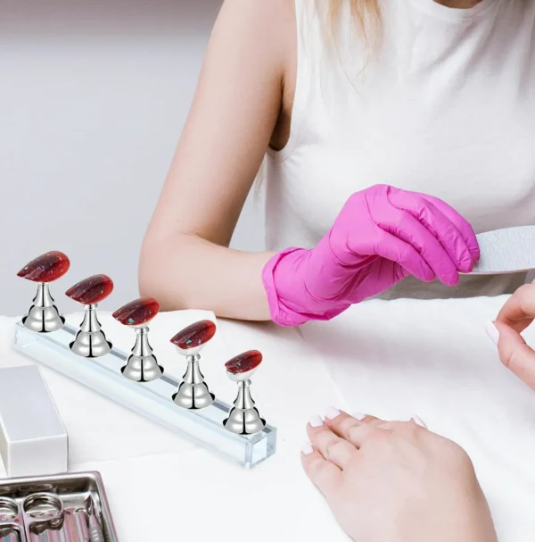 Blulu's 2 Sets Acrylic Nail Practice Stand