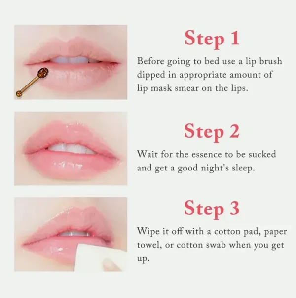 2PCS Honey & Strawberry Lip with Exfoliator Tool