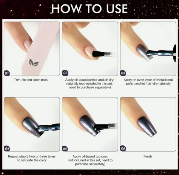 Morovan Metallic Nail Polish Set: Quick Dry Polish Kit