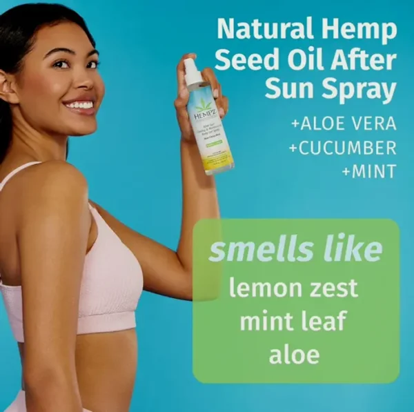 Post-Sun Soothing Aloe Vera Spray, Vegan 8.5 oz.