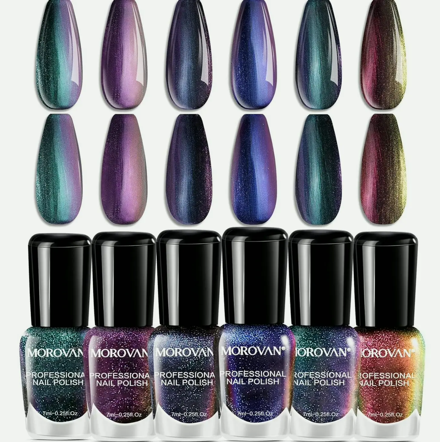 Morovan Metallic Nail Polish Set: Quick Dry Polish Kit