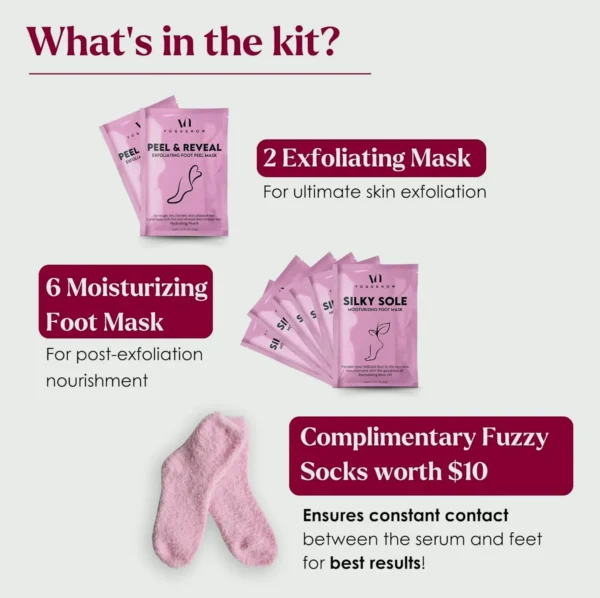 Pedicure Set (Bundle of 8) - Hydrating & Peeling Booties