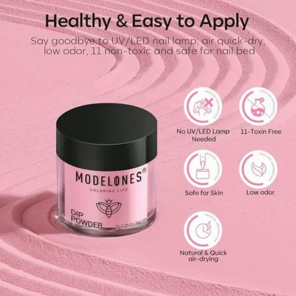 Model One's 32 Pcs Dip Powder Nail Kit Liquid Coat Activator