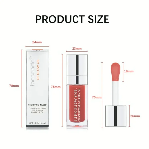Moisturizing Lip Shine Oil, Nutritive Shiny Lip Balm