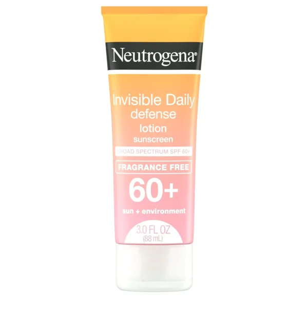 Neutrogena Invisible SPF 60+ Sunscreen Cream, Oxybenzone-Free