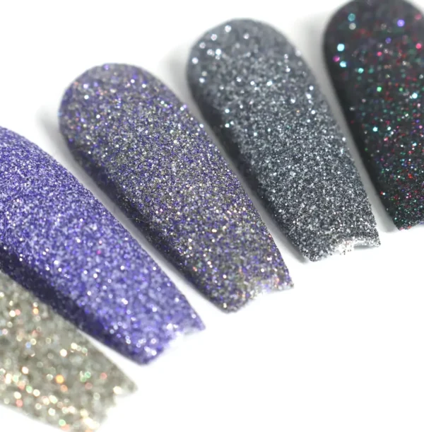 Laza 12 Shades Manicure Glitter Dust Set
